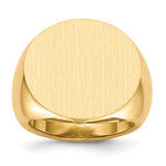 14K 21.0x21.5mm Open Back Mens Signet Ring view