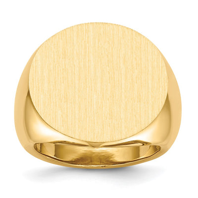 14K gold signet ring
