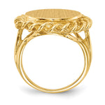 14K 15.0x14.5mm Open Back Signet Ring view