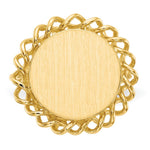14K 15.0x14.5mm Open Back Signet Ring view