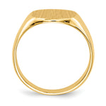 14K 13.5x12.5mm Closed Back Mens Signet Ring view