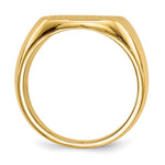 14K 15.0 x13. Closed Back Mens Signet Ring view
