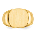 14K 15.0 x13. Closed Back Mens Signet Ring view