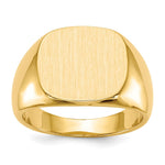 14K 15.0 x13. Closed Back Mens Signet Ring view