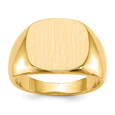 14K gold signet ring