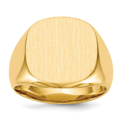 14K gold signet ring