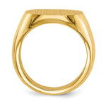 14K 17.0x17.0mm Closed Back Mens Signet Ring view