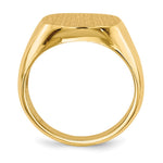 14K 15.0 x13. Open Back Mens Signet Ring view