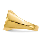 14K 15.0 x13. Open Back Mens Signet Ring view