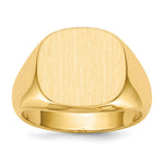 14K 15.0 x13. Open Back Mens Signet Ring view