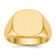 14K 15.0 x13. Open Back Mens Signet Ring