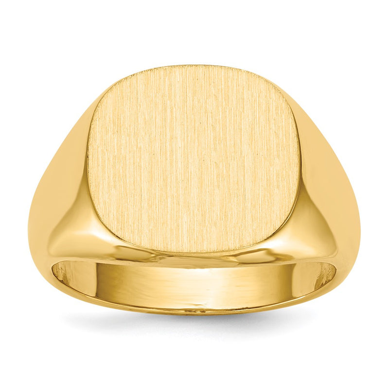 14K gold signet ring