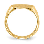 14K 15.0x15.5mm Open Back Mens Signet Ring view