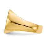 14K 15.0x15.5mm Open Back Mens Signet Ring view