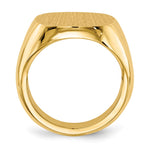 14K 17.0x17.0mm Open Back Mens Signet Ring view