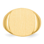 14K 17.0x17.0mm Open Back Mens Signet Ring view