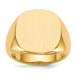 14K 17.0x17.0mm Open Back Mens Signet Ring view