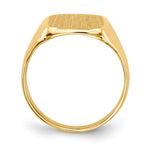 14K 10.0x10.0mm Closed Back Signet Ring view