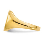 14K 10.0x10.0mm Closed Back Signet Ring view