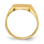 14K 10.0x10.0mm Open Back Signet Ring view