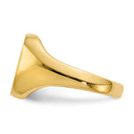 14K 10.0x10.0mm Open Back Signet Ring view