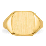 14K 10.0x10.0mm Open Back Signet Ring view