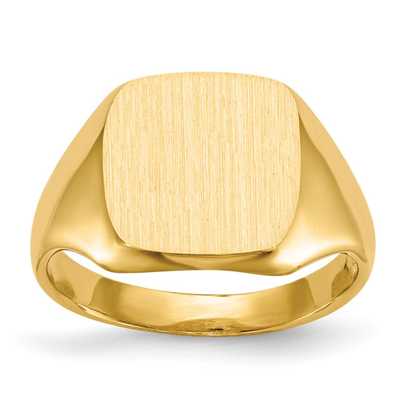 14K gold signet ring