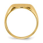 14K 13.5x15. Open Back Mens Signet Ring view