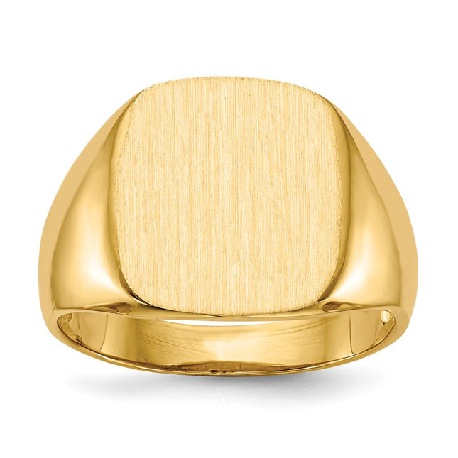 14K gold signet ring