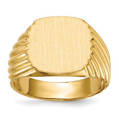 14K gold signet ring