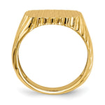 14K 16.5x18.0mm Open Back Mens Signet Ring view