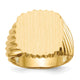 14K 16.5x18.0mm Open Back Mens Signet Ring