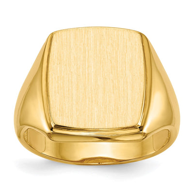 14K gold signet ring