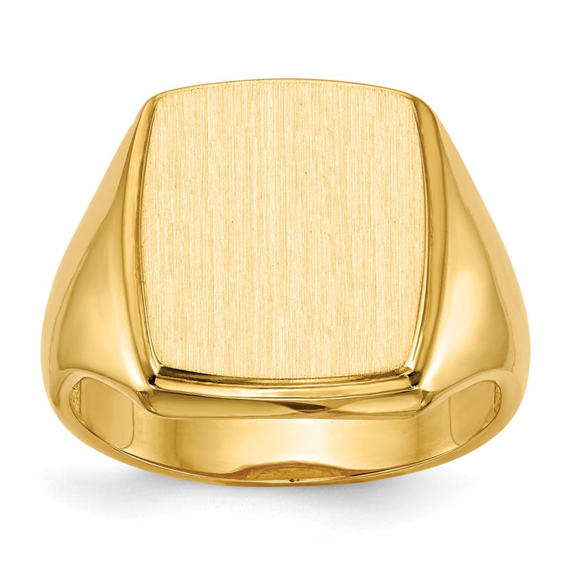 14K gold signet ring
