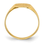 14K 8.5x8.5mm Closed Back Signet Ring view