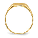14K 11.0x11.0mm Closed Back Mens Signet Ring view