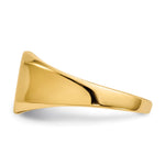 14K 11.0x11.0mm Closed Back Mens Signet Ring view