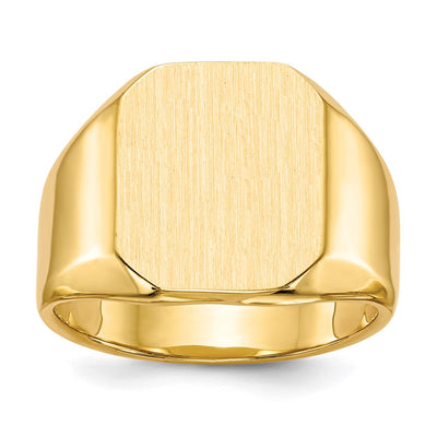 14K gold signet ring