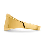 14K 11.0x11.0mm Open Back Mens Signet Ring view