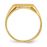 14K 12.5x13.0mm Open Back Mens Signet Ring view