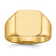 14K 12.5x13.0mm Open Back Mens Signet Ring