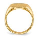 14K 13.0x15.5mm Open Back Mens Signet Ring view
