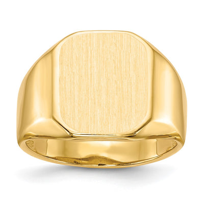 14K gold signet ring