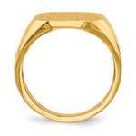 14K 15.0x17.0mm Open Back Mens Signet Ring view