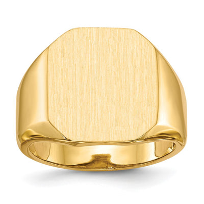 14K gold signet ring