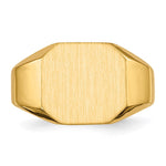 14K 12.5x11.0mm Open Back Signet Ring view