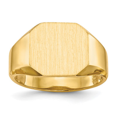 14K gold signet ring