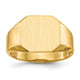 14K 12.5x11.0mm Open Back Signet Ring