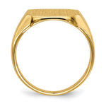 14K x14. Closed Back Mens Signet Ring view