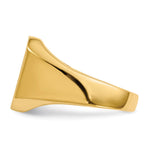 14K x14. Closed Back Mens Signet Ring view